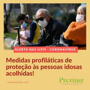 COMUNICADO IMPORTANTE! * Comunicamos que por medidas Profiláticas as atividades externas e internas; * As VISITAS AOS IDOSOS serão suspensas devido a pandemia do CORONA VÍRUS COVID-19; * Os funcionários DEVEM evitar os contatos físicos; * Exigência de higienização das mãos com lavagem e álcool gel, VÁRIAS VEZES AO DIA; * A entrega de mercadorias (mantimentos, produtos farmacêuticos e outros) será restrita ao número limitado de locais PORTÃO LATERAL EM FRETE DO INSS. IDOSOS PRECISAM DE ATENÇÃO ESPECIAL!!!! A diretoria e equipe técnica multidisciplinar agradecemos à compreensão de todos.